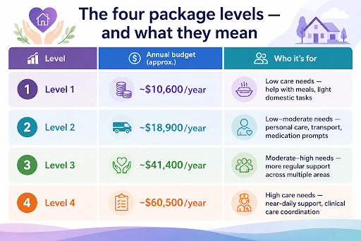 The four package levels
