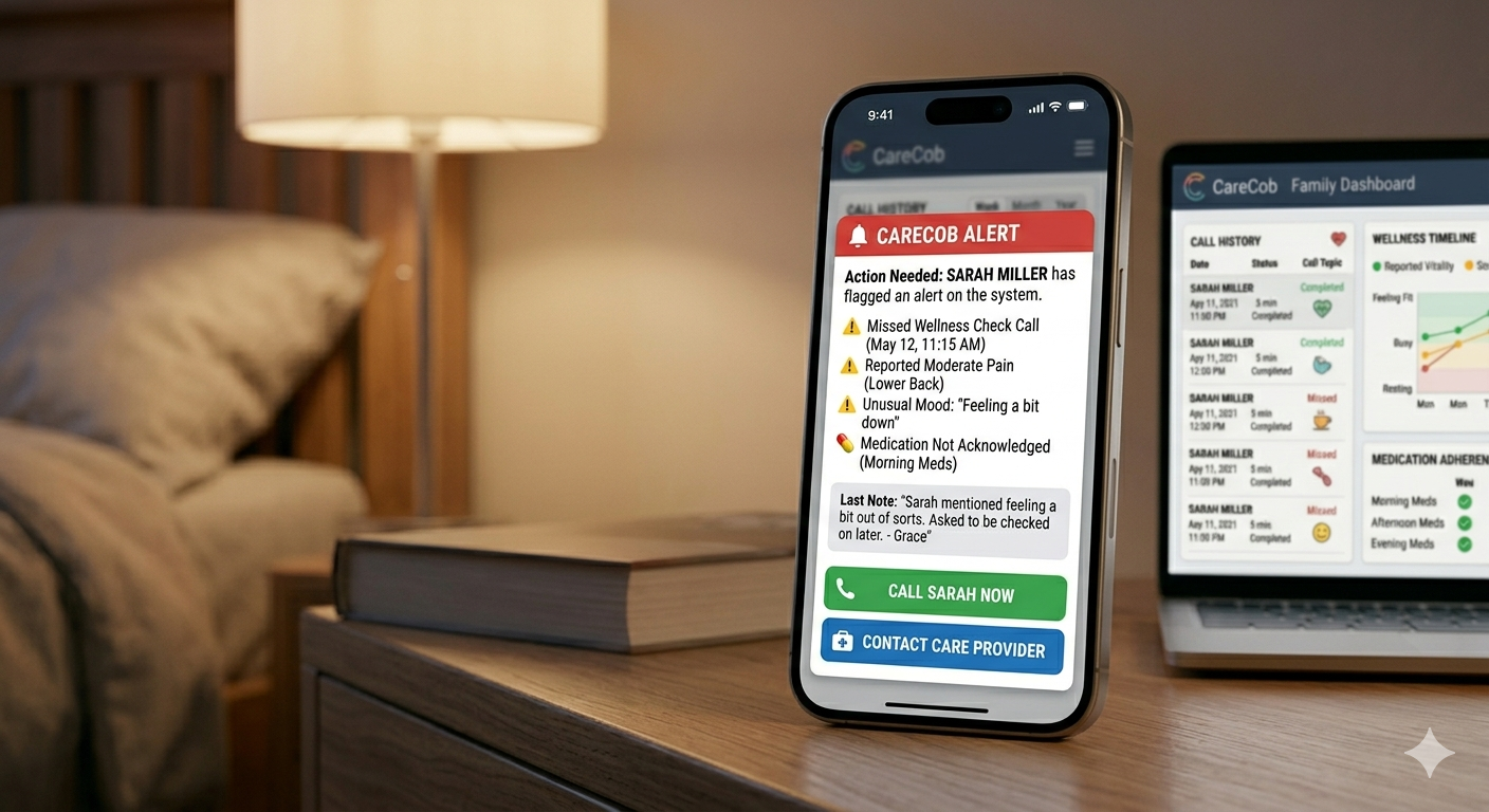 instant alert notification on a phone screen